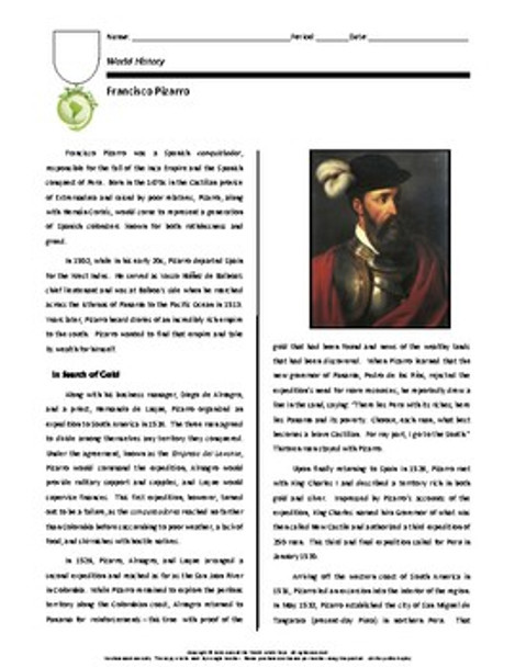 Biography: Francisco Pizarro