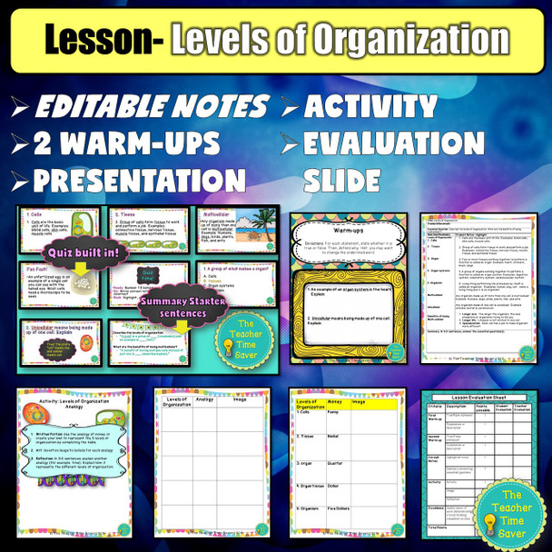 Cells Unit Digital and Printable Science Interactive Notebook 