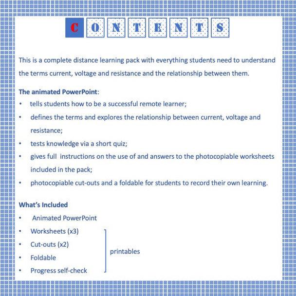 Lamps in Series and Parallel Distance Learning for Middle School