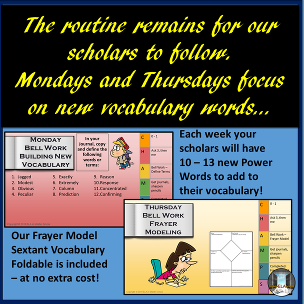 Focus on Grammar Bell Work and Bell Ringers - Part 5 Remote Ready Resource