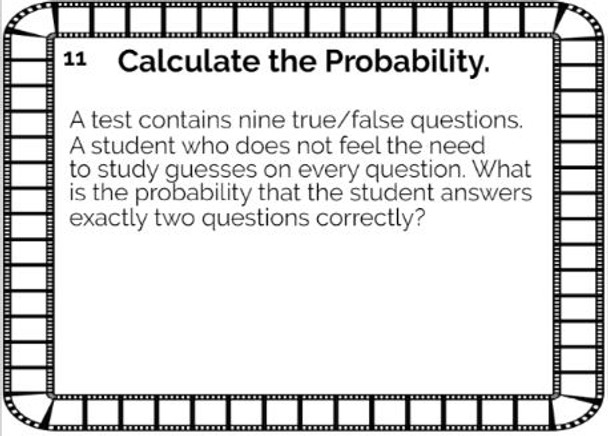 Probability involving Permutations and Combinations: 20 Task Cards