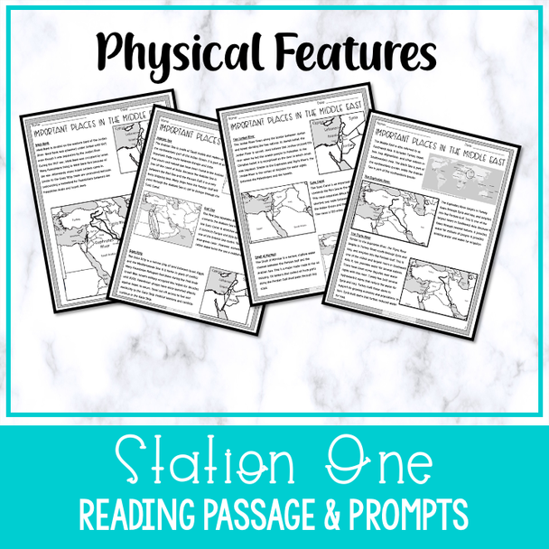 Geography in Southwest Asia Stations Activities (SS7G5, SS7G5a, SS7G5b)