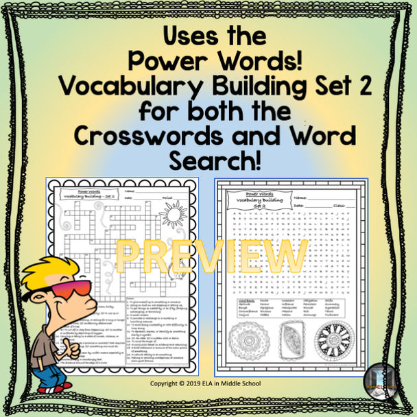 Power Words! Word Puzzles (and Doodles!) Set 2