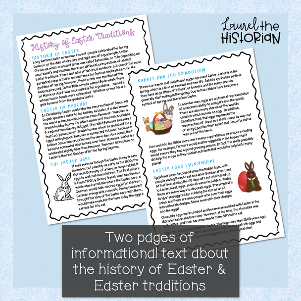 History of Easter Reading Comprehension