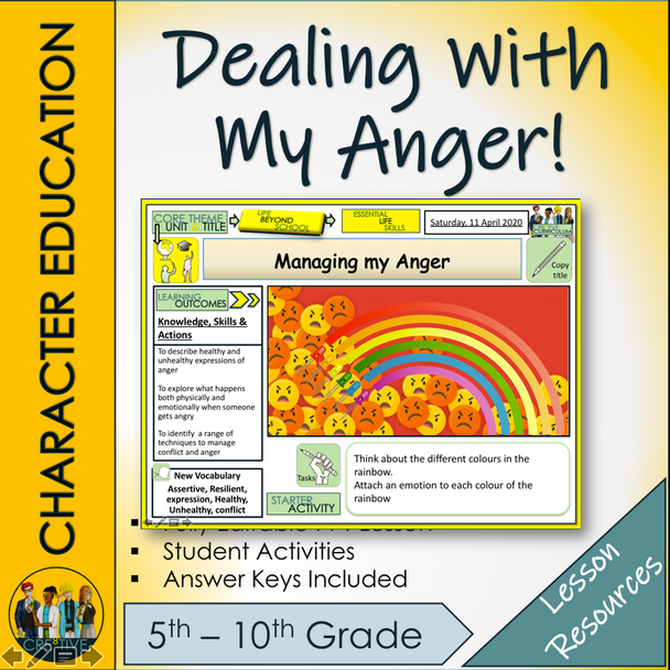 Dealing with my anger and Frustration - Character Education