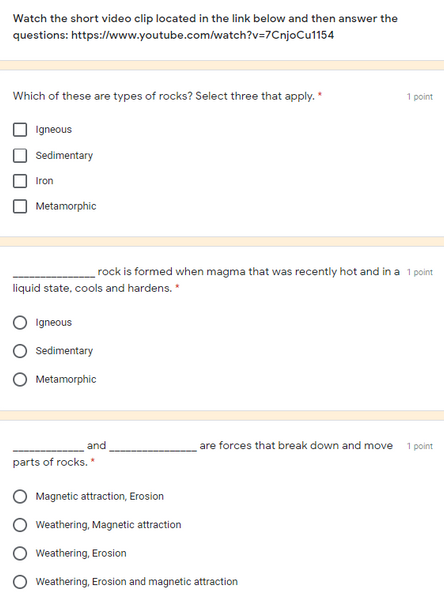 The Rock Cycle Web Quest (MS-ESS2) (GREAT SUB PLANS or DISTANCE LEARNING!)