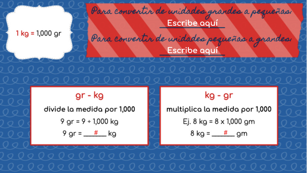 Medidas Sistema Métrico de Masa Proyecto Digital