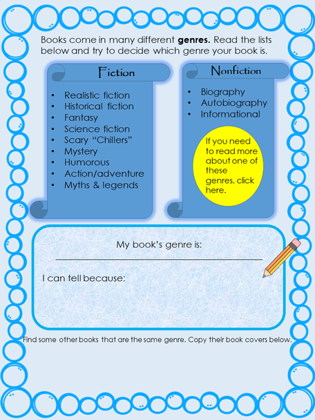 Interactive Digital Book Report in Google Slides