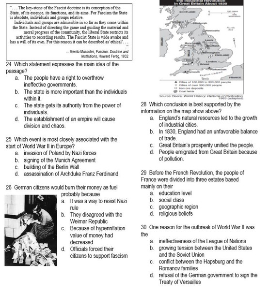 World History Final Exam (A Really, Really Short Version of World History Review