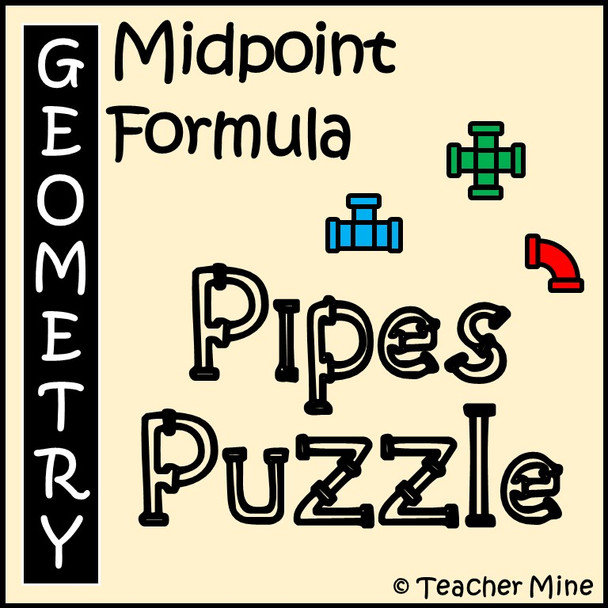 Midpoint Formula - Pipes Puzzle Activity
