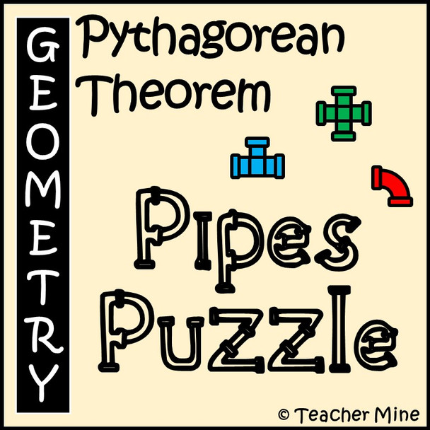 Pythagorean Theorem - Pipes Puzzle Activity