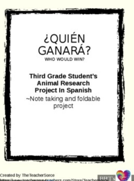 Who Would Win Animal Research Project (Spanish)