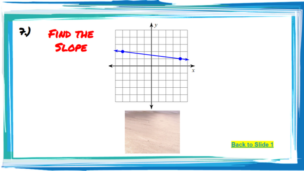 Finding the Slope of Graphed Lines: Google Slides Picture Puzzle - 20 Problems