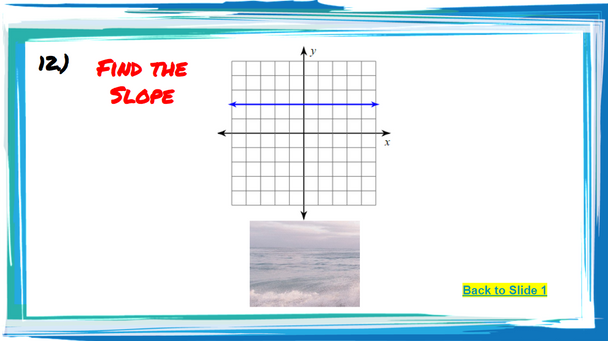 Finding the Slope of Graphed Lines: Google Slides Picture Puzzle - 20 Problems