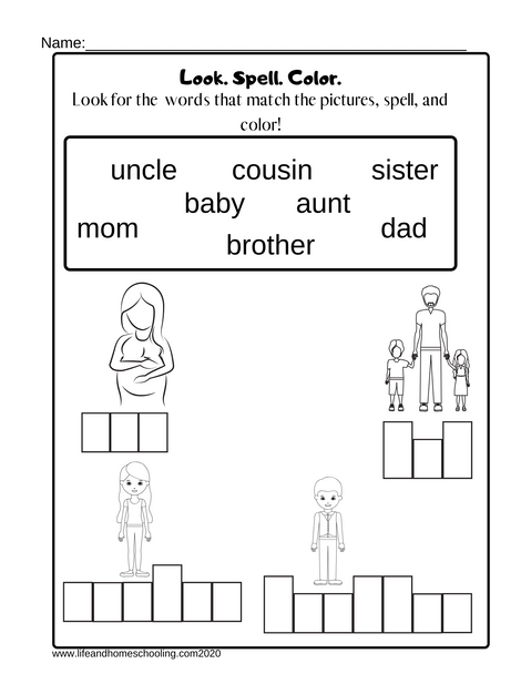 Spelling worksheet