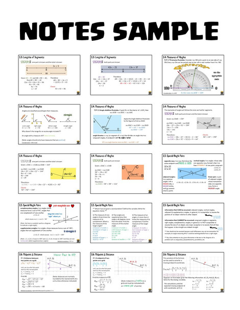 Geometry Basics: Introducing Points, Lines, Planes, Angles (Geometry - Unit 1)