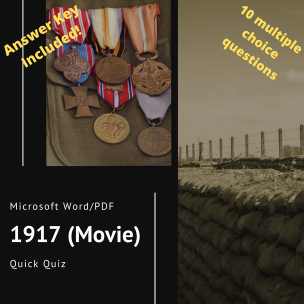 1917 (Movie) Quick Quiz