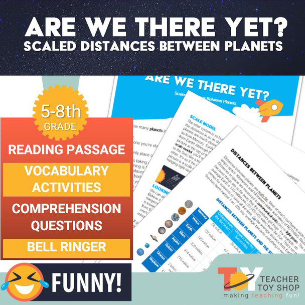 Space Worksheet about Distances in Outer Space