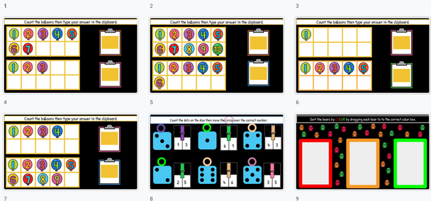 Let's Practice Counting! **Google Slides**