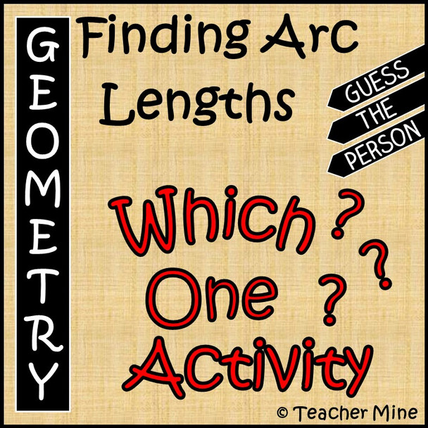 Finding Arc Lengths - Which One? Activity