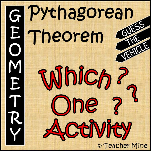 Pythagorean Theorem - Which One? Activity