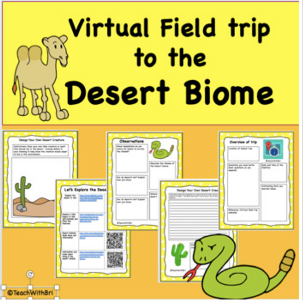 Discount Bundle- Biomes of the World- Virtual Field Trip Pack- 6 Trips for the Price of 4!