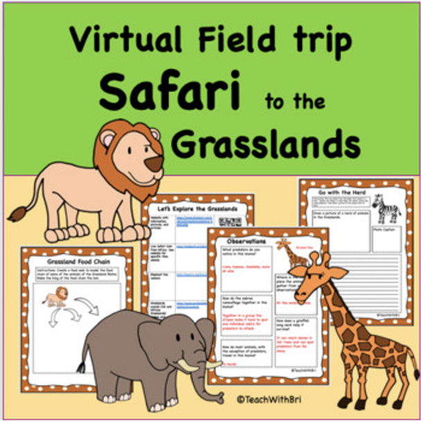 Discount Bundle- Biomes of the World- Virtual Field Trip Pack- 6 Trips for the Price of 4!