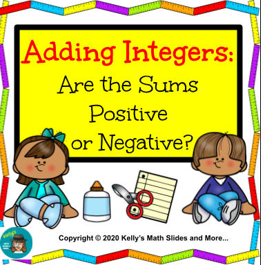 FREEBIE - Integers Drag and Drop Activity