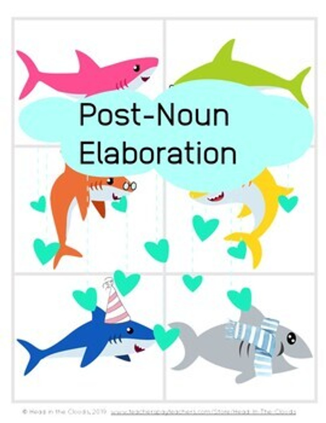 Post Noun Elaboration Shark Theme Amped Up Learning