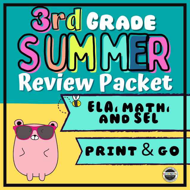 3rd Grade NO PREP End Of The Year Summer Review Packet 3rd Grade NO PREP End Of The Year Summer Review Packet