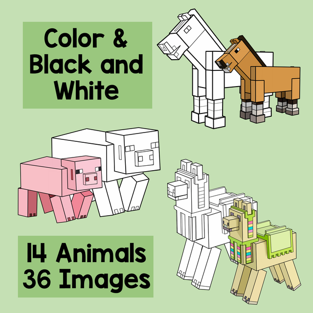 Animal Clipart Minecraft PNGs