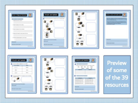 Current Electricity - 39 Worksheets with Mark Schemes - Amped Up Learning
