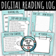Digital Reading Log - Perfect for Google Classroom
