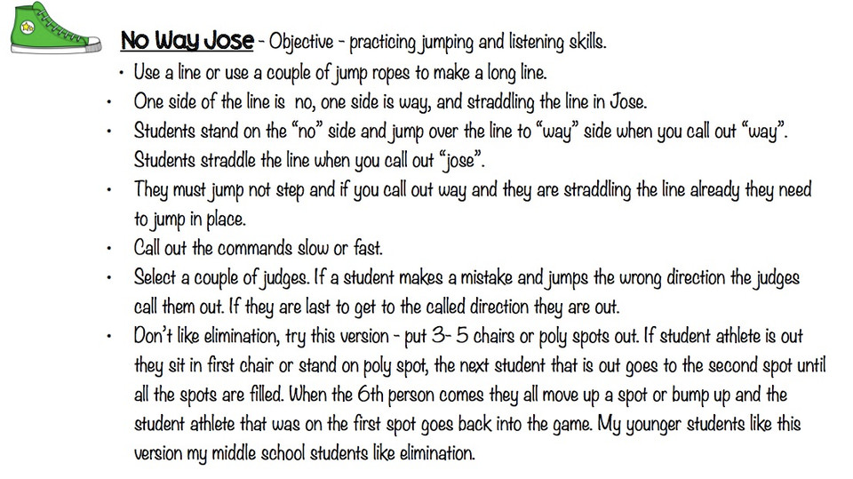 Classroom Pe Lessons