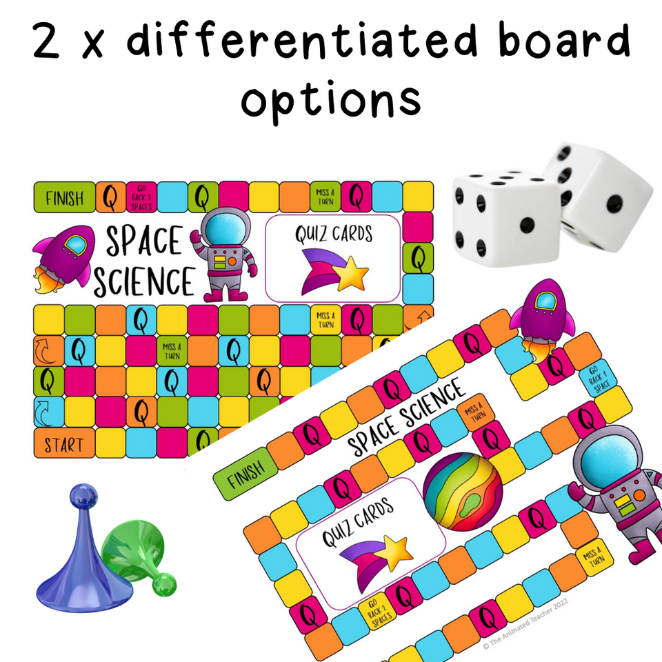 Printable Space Board Game | Distance Learning