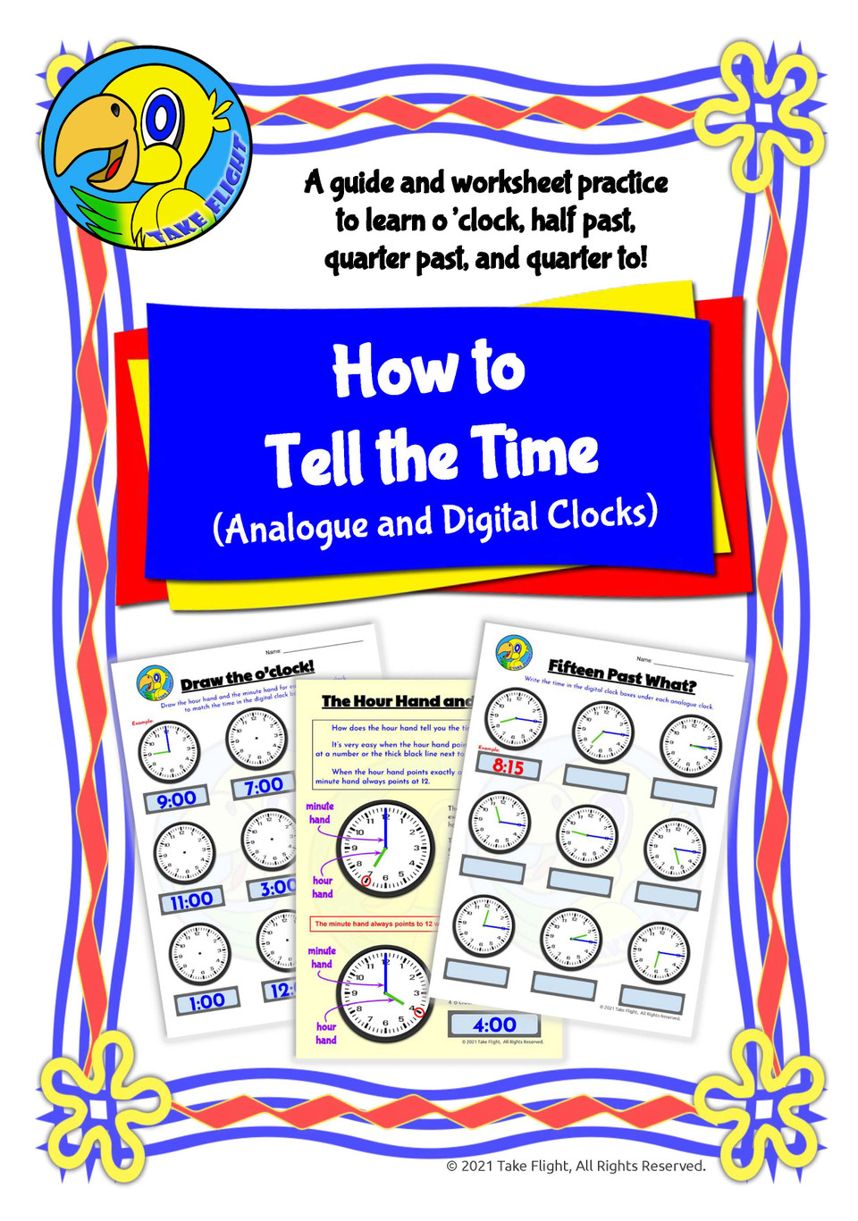 How to Tell the Time Part 1 (o'clock, half past, quarter to, quarter