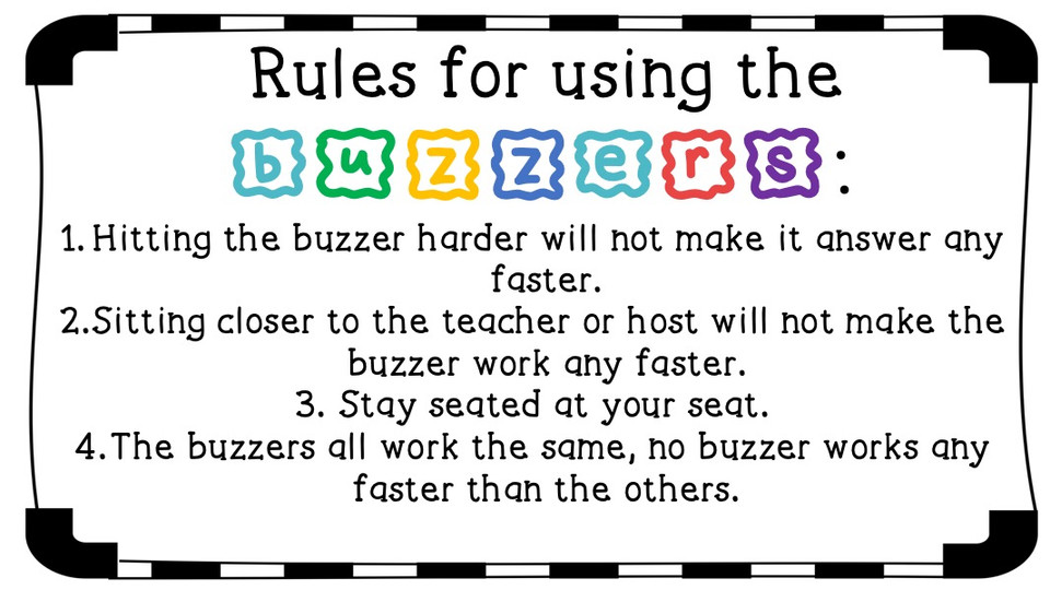 Buzzers Printable for Gameshow Lessons FREE Amped Up Learning