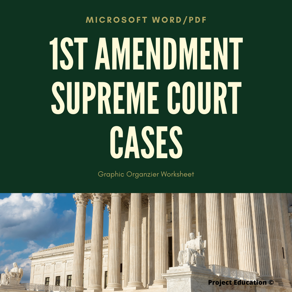 1st Amendment Supreme Court Cases Amped Up Learning 1st Amendment Supreme Court Cases Amped Up Learning