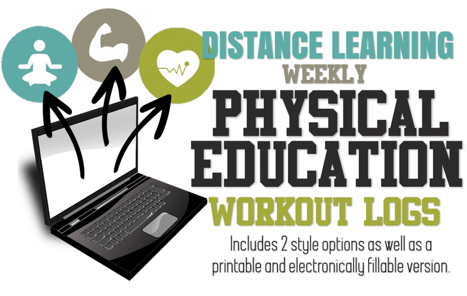 PE Workout Logs- 2 Versions for Distance Learning - Amped Up Learning