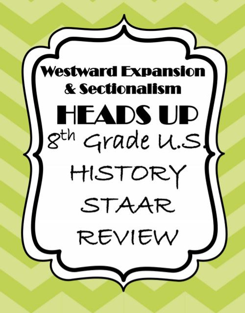 Westward Expansion and Sectionalism STAAR Review Game - Heads Up - Amped Up  Learning