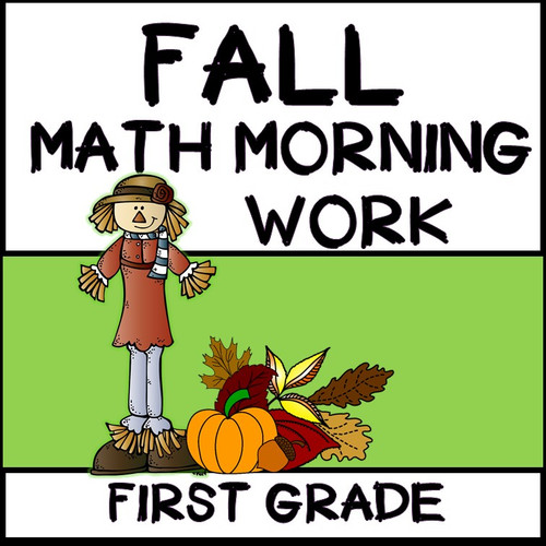 1st Grade Morning Work - Math - Fall - Amped Up Learning