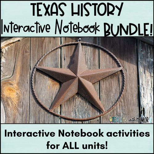 Texas History Interactive Notebook Bundle Amped Up Learning