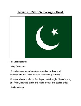 Pakistan Map Scavenger Hunt - Amped Up Learning