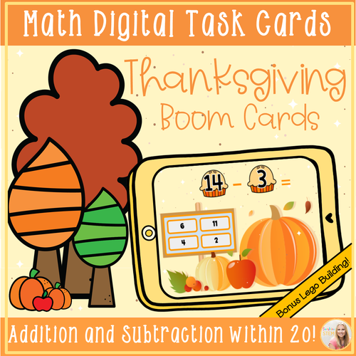 Thanksgiving Math Addition and Subtraction Within 20