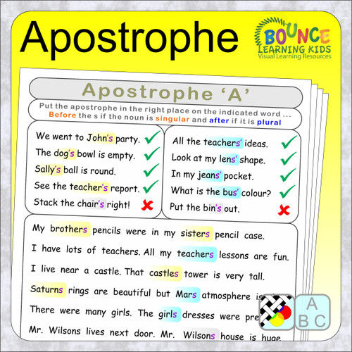 Apostrophe when to use it in a sentence