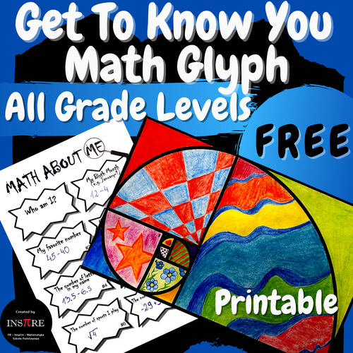 FREE Back to School Get To Know You MATH Figure Me Out Math About Me ...