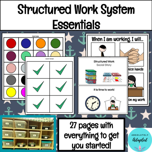 Structured Work System Essentials for Special Education