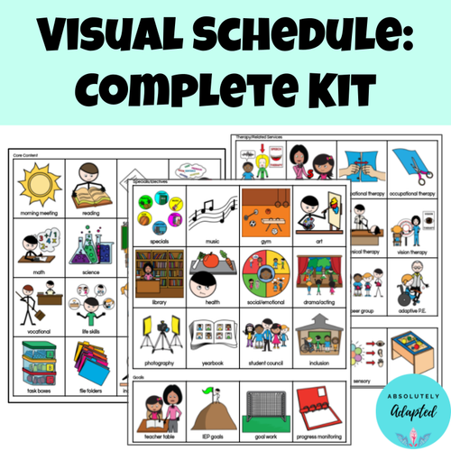 Visual Schedule COMPLETE Set for Autism and Special Education