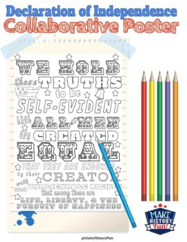 Declaration of Independence Collaborative Poster