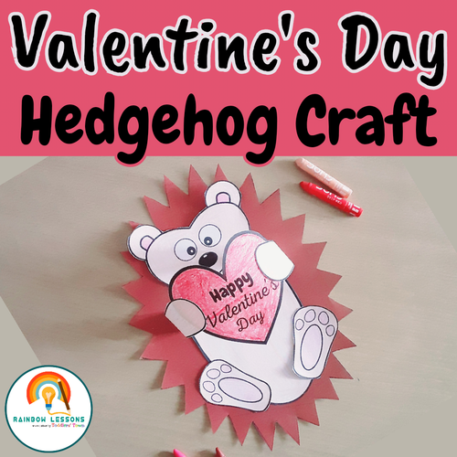 Valentines Day Craft | Hedgehog Craft | Valentines Day Craftivity ...